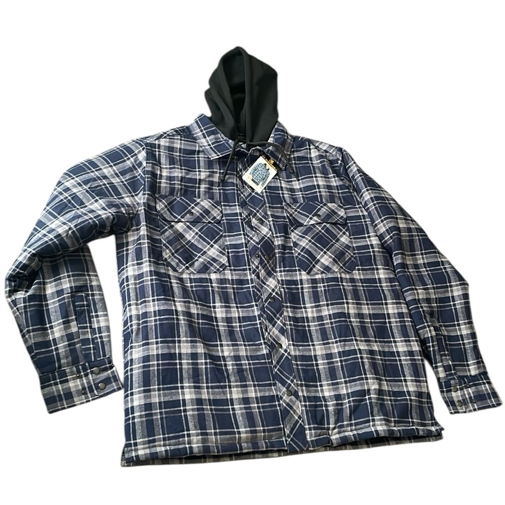 The BC Clothing - Men's Hooded Quilted Flannel